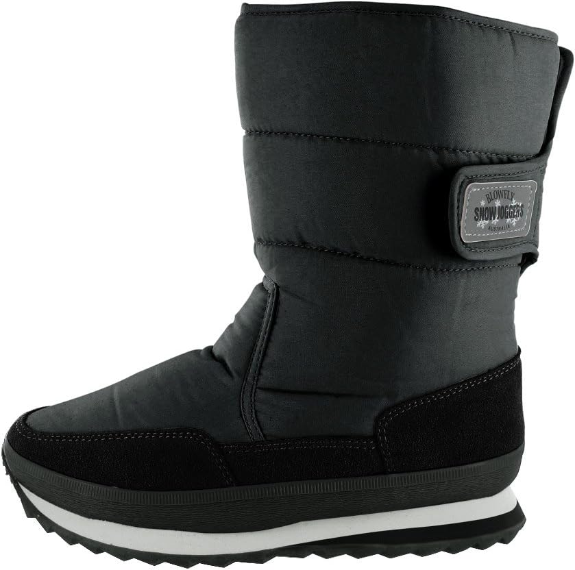 Blowfly Boots Snow Joggers, Black, US Womens 15.5