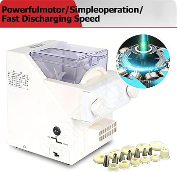 Automatic Cookie Making Machine,180w Biscuit Form Maker with 8 Replaceable Nozzles,6 Cookie Molds,Fast Uniform Production,Cookie Press Biscuit Maker for Dessert Shop/Kitchen