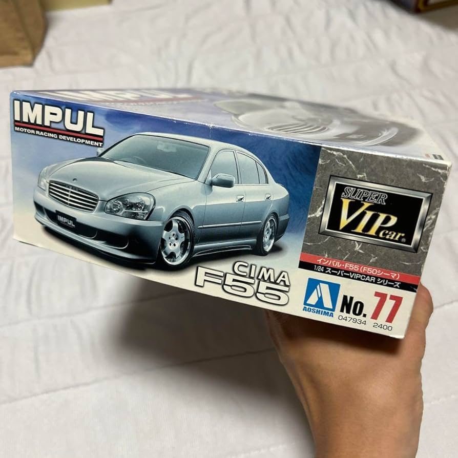 旧車VIPカープラモデル完成品アオシマＦ５５シーマ 旧車VIPカープラモデル完成品アオシマF55シーマ - メルカリ