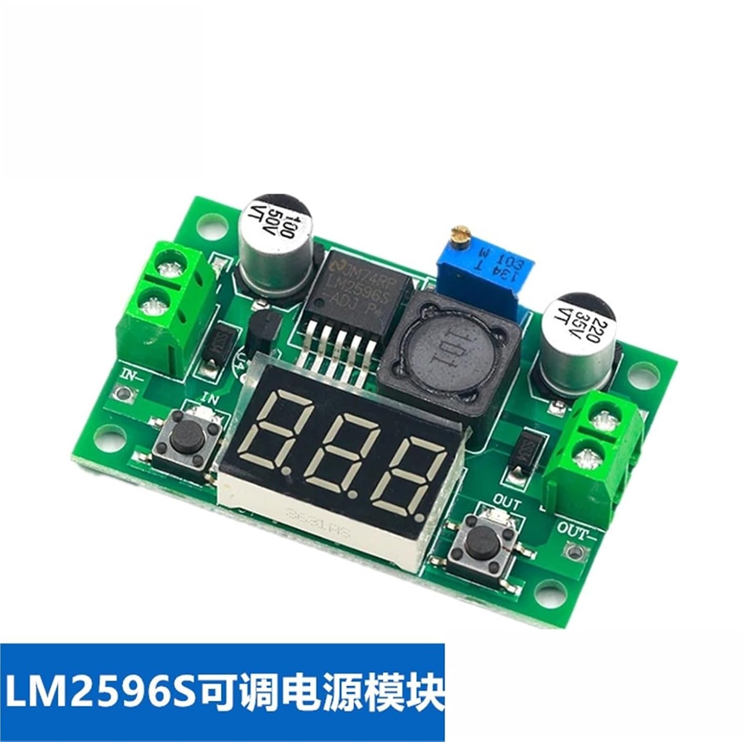 2596S High Power Step-Down Module DC Adjustable Regulated Supply with Digital Display 1Pcs