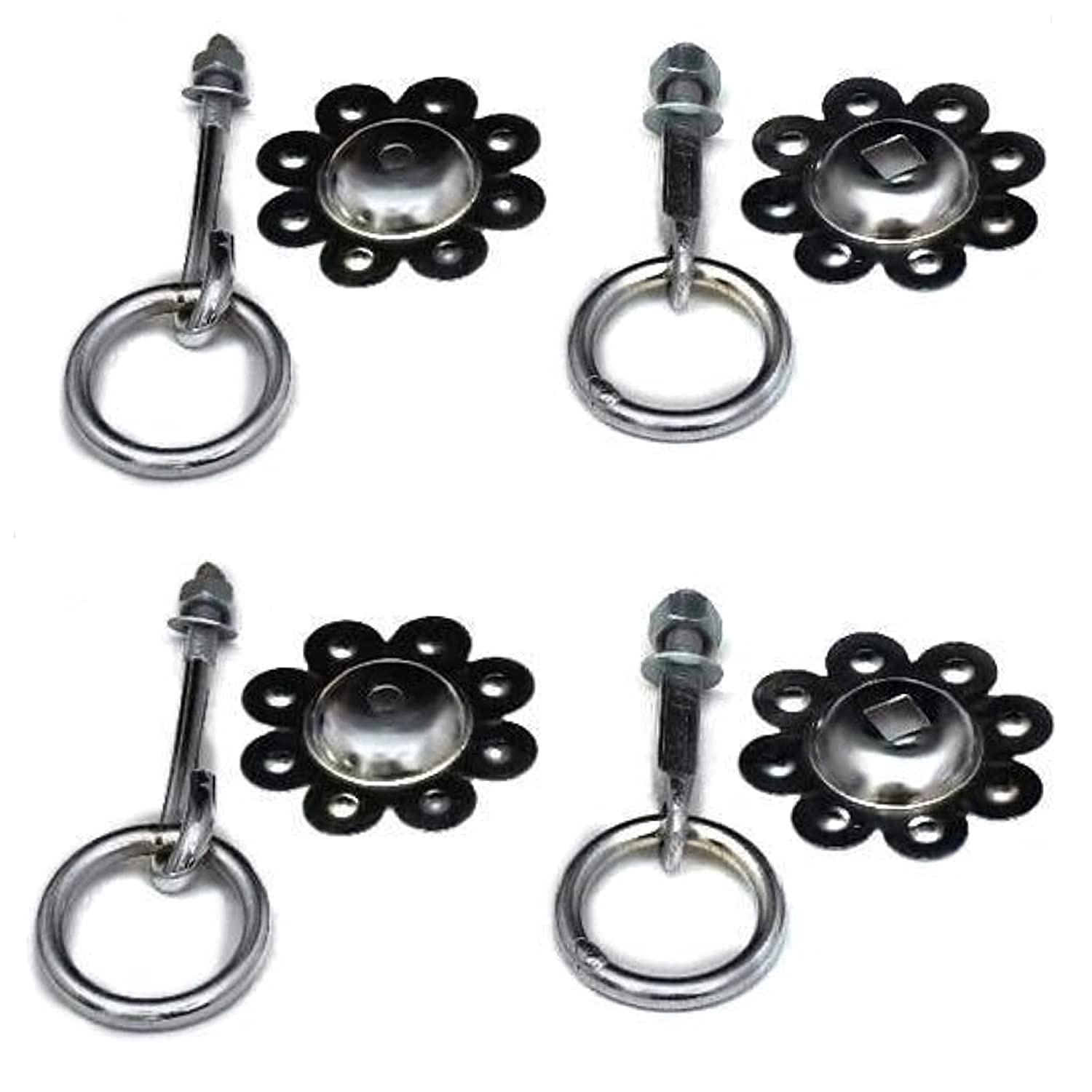 Marshland Metal Jhula Swing Bottom Kada Hooks Silver Hanging Accessories Swing Accessory Kada 4 pecs-image-44
