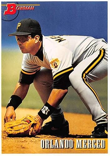 Miniatura 1 de Baseball MLB 1993 Bowman #190 Orlando Merced NM Pirates