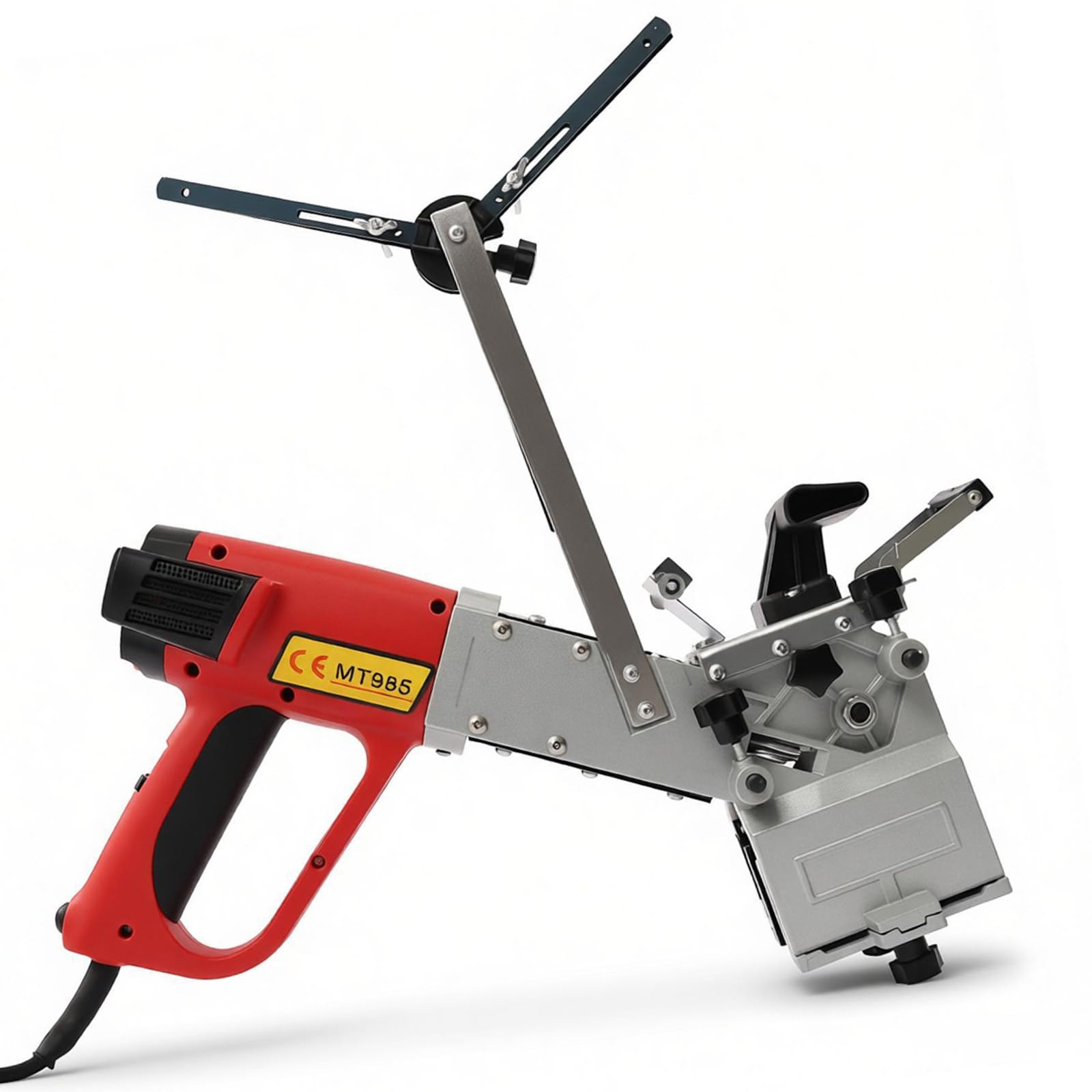 Htdre Edge Banding Machine,Curve Straight Manual Edge Bander Edge Banding Width Adjustable + 3 Speed Adjustable,Woodworking Edge Banding Machine With Triangle Bracket