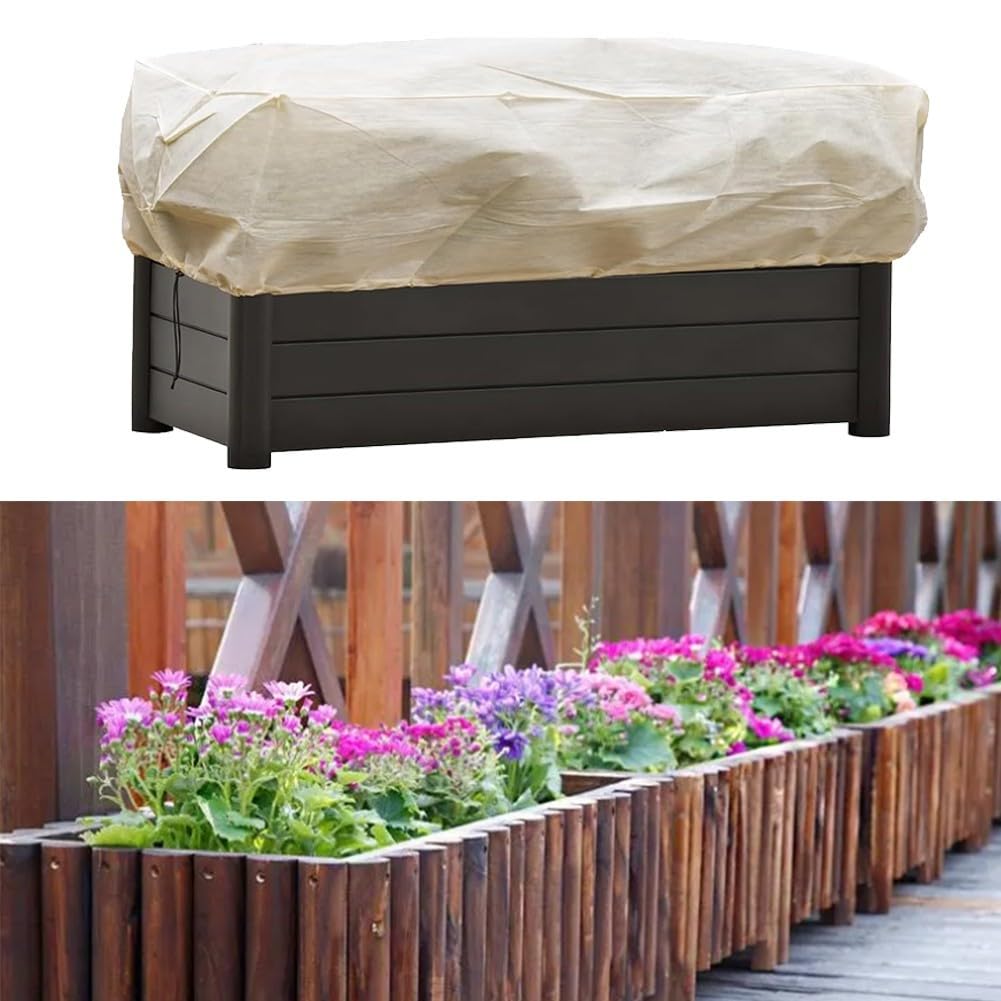 Housses de protection contre le gel pour pots de fleurs 150 x 45 x 40 cm, lot de 2
