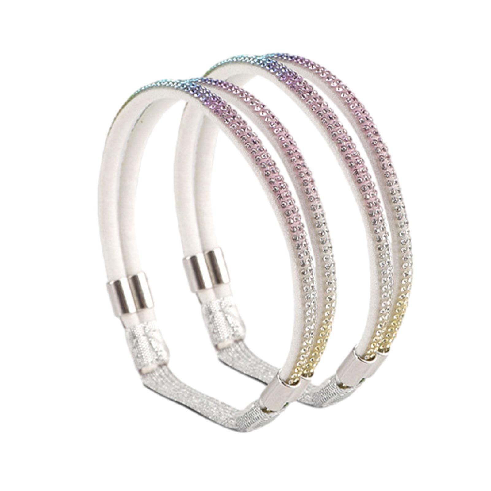 Lacci Elastici Per Tacchi Alti: 3 Paia Con Strass E Velcro Per Tenere I Piedi Saldi E Prevenire Scivolamenti - Foto 8