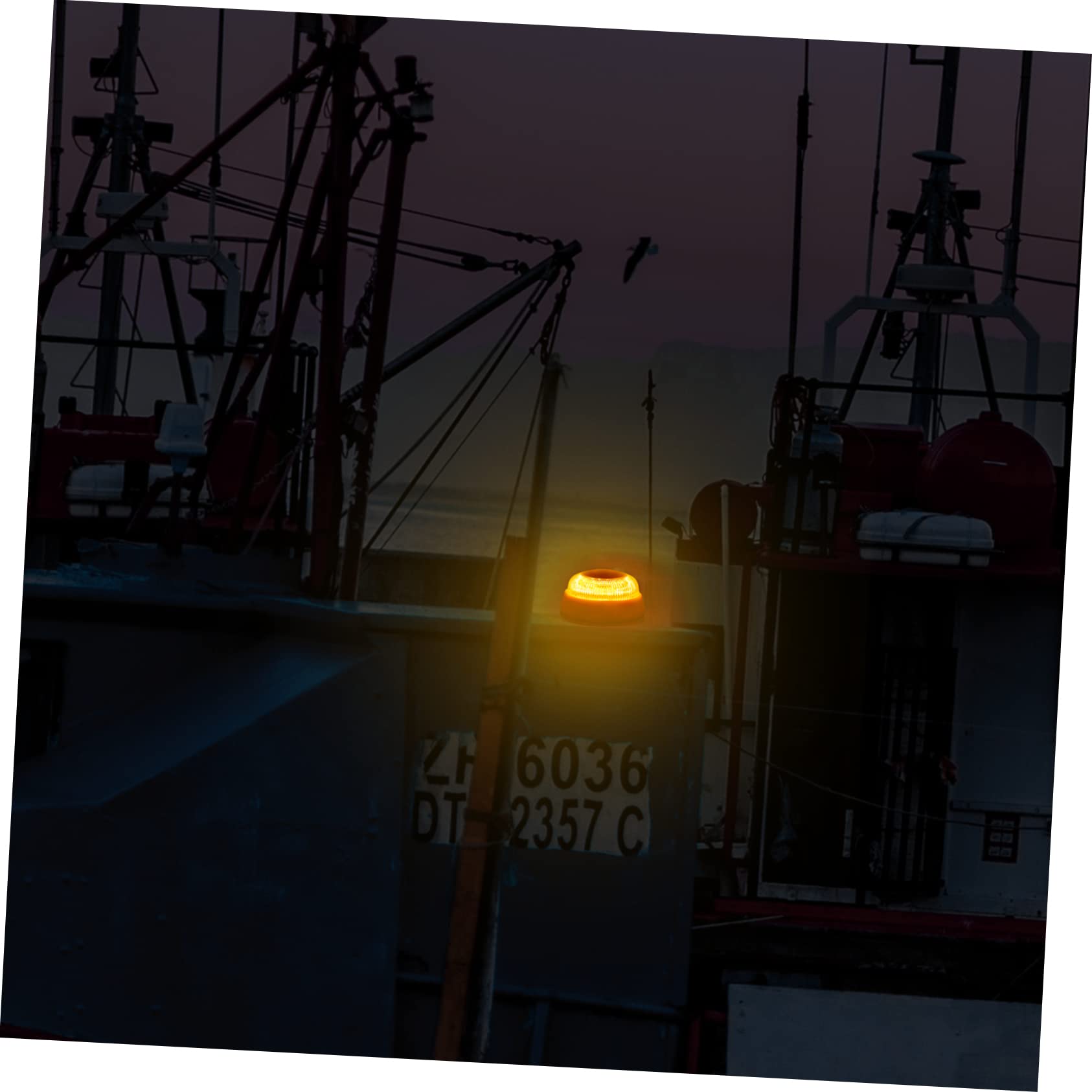 SOLUSTRE 4piezas Luz De Advertencia Led Amarilla Para Automóvil Luz De Emergencia Portátil Para Vehículos De Señalización Para Seguridad Vial