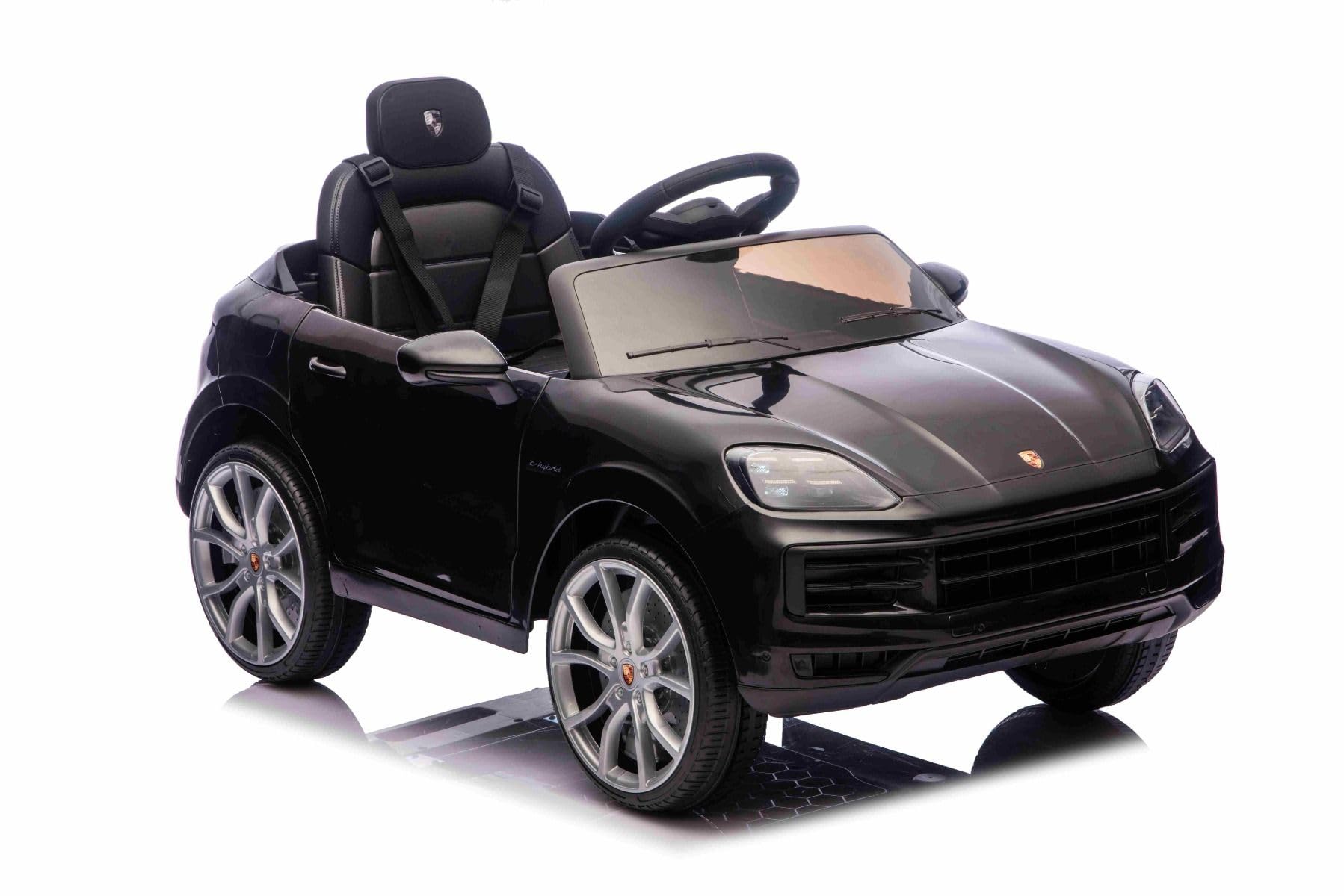 Porsche Cayenne dziecięcy samochód elektryczny 12 V, licencja – pojedyncze siedzenie elektryczne z baterią litową, zawieszenie, silniki 2 x 25 W, pilot zdalnego sterowania 2,4 GHz, MP3