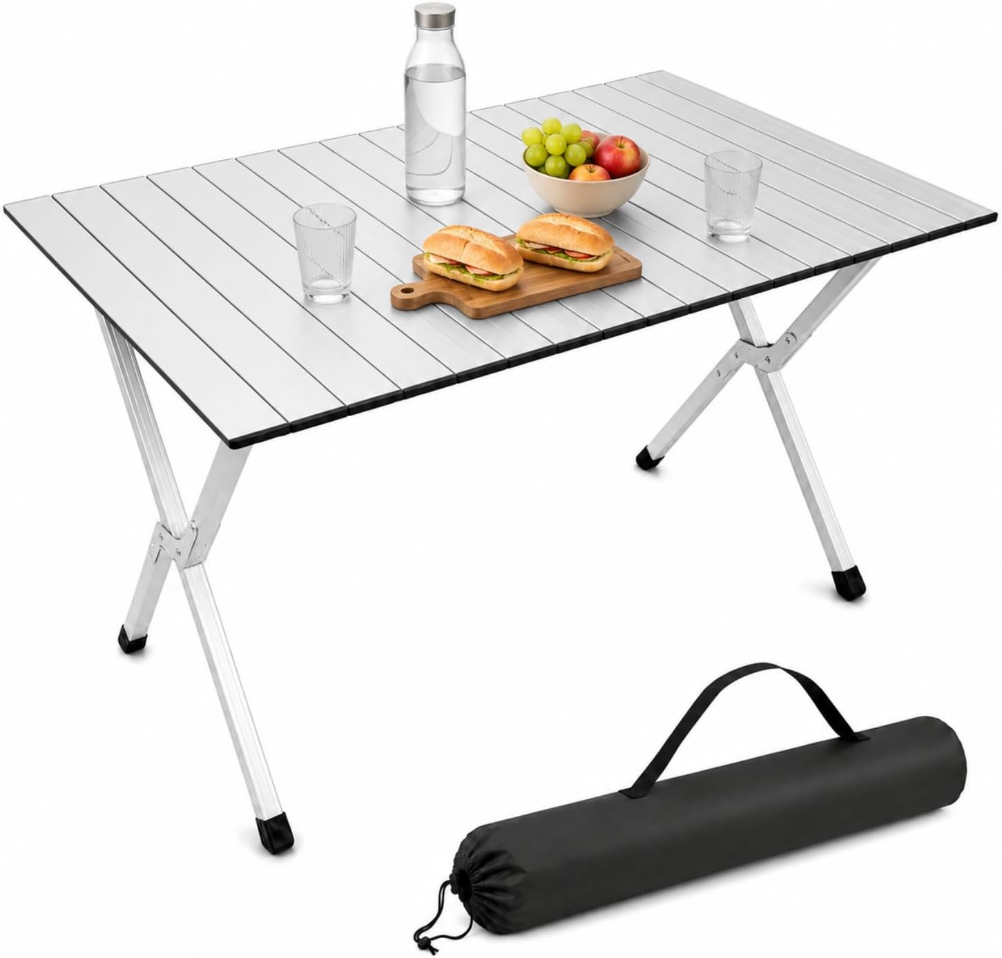 Tavolo Campeggio PaluPlus Alluminio 110x70 cm Pieghevole