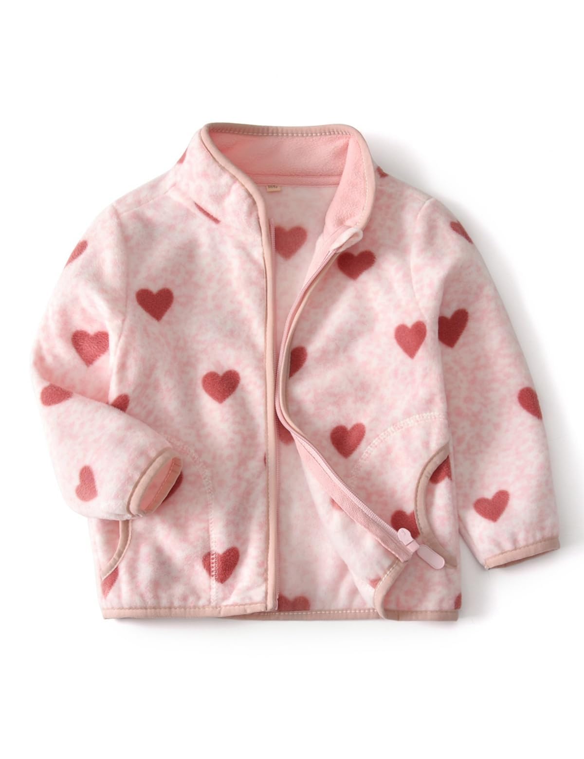 YUHANWOO Kids Printed Polar Fleece Jacket Baby Boys Girls Toddler Autumn Winter Warm Spring Autumn Outerwear Soft Lightweight(140)