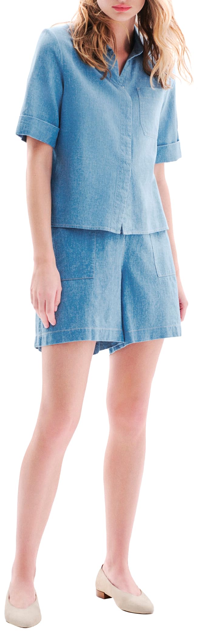 Caroll 251c-carris Camicia in Denim Donna