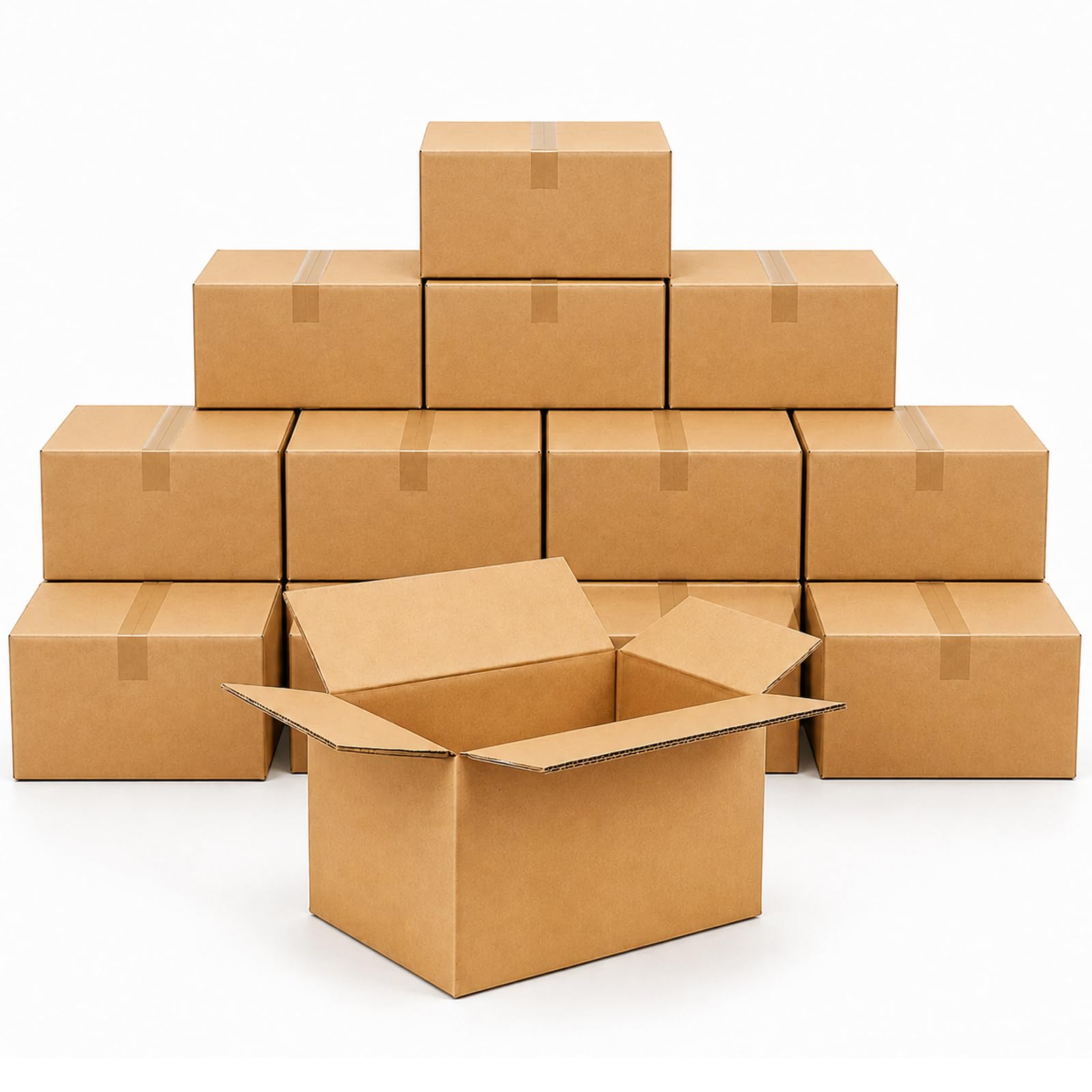 Sulwena Cardboard Boxes, 20 Pack Shipping Boxes Flat Corrugated Parcel box