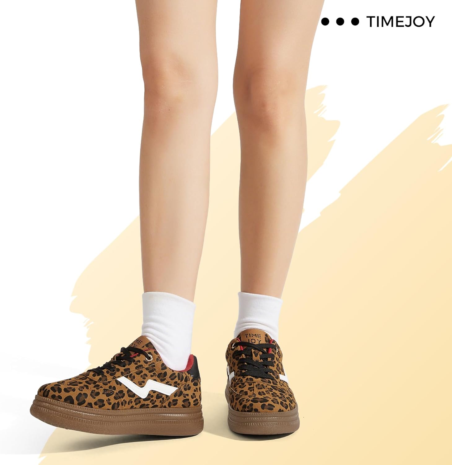 Women's Platform Fashion Sneakers Vintage Chunky Casual Tennis Shoes Low Top Gum Sole for Everyday Walking - Image 7