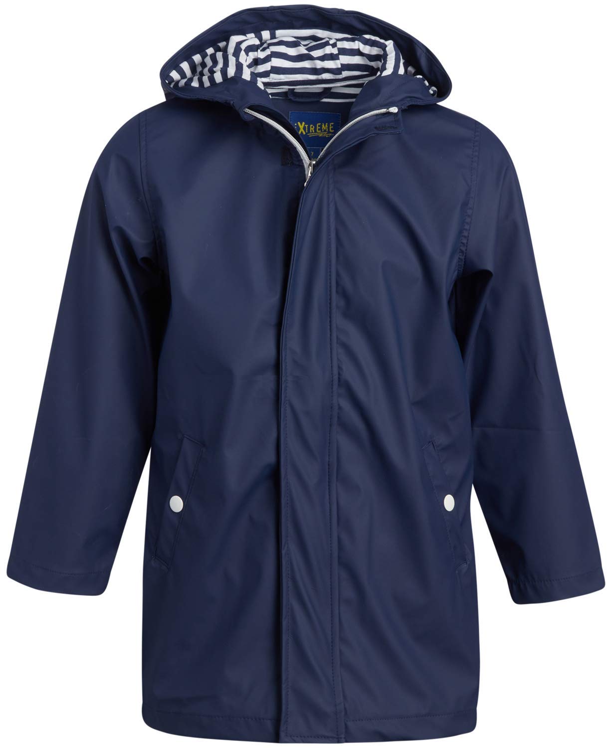 iXtreme Boys Rain Jacket - Lightweight Waterproof Hooded Rain Coat for Boys - Windbreaker Jacket for Outdoor Play & Travel