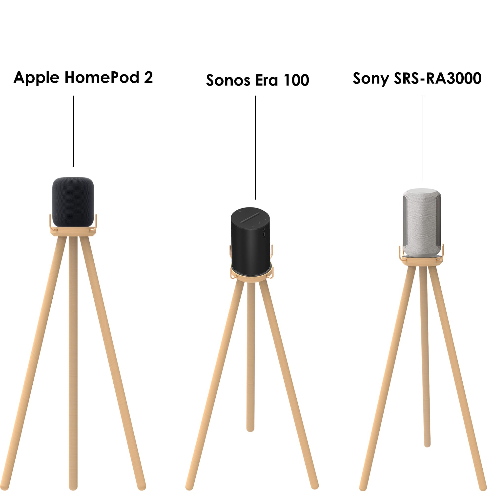 Compatible avec Support en Bois pour Haut-Parleur Echo 4e génération (Support de Studio d'écho)