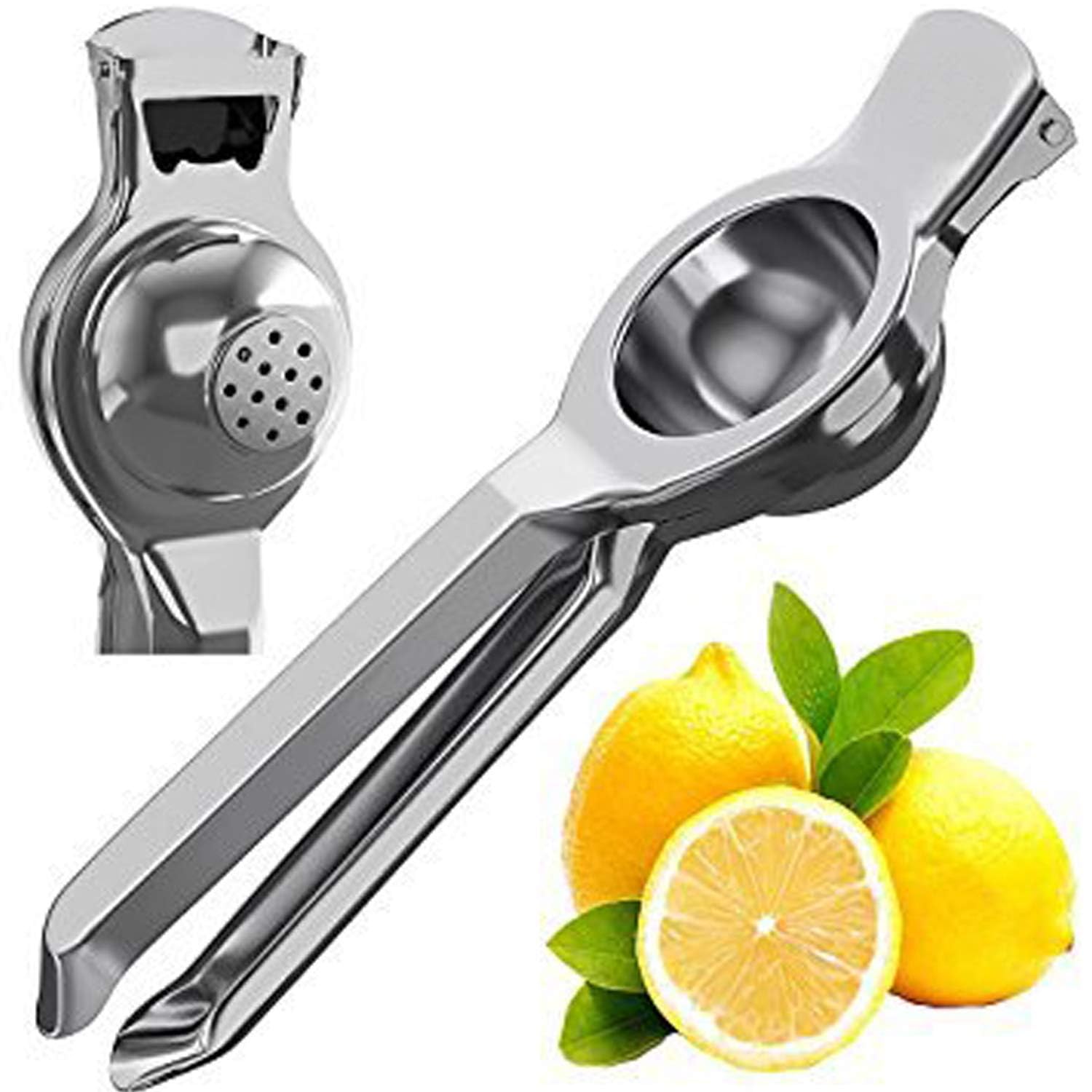 Stainless Steel Lemon Squeezer With Bottle Opener Manual Citrus Juicer Lemon Juice Extractor Smart Tool For Kitchen - Pack Of 1 Lemon Squeezer