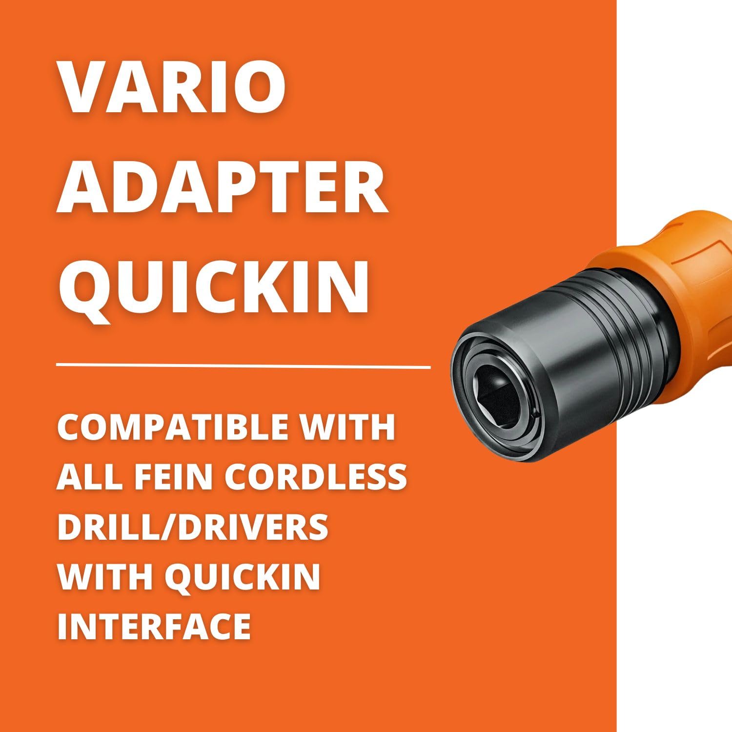 FEIN Adattatore Per Bussole Da 1/2" – Attacco QuickIN Per Avvitatori A Batteria FEIN