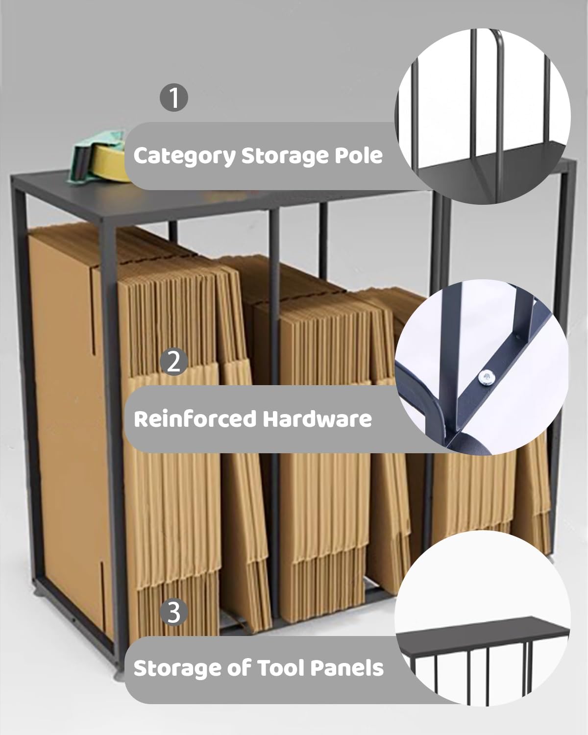 le Karton Sto Cart für Kunstbedarf – 2-stöckiger Nizer für Farben und Leinwand, tragbarer Versandkarton, Sto Rack, perfekt für Künstler und Bastler