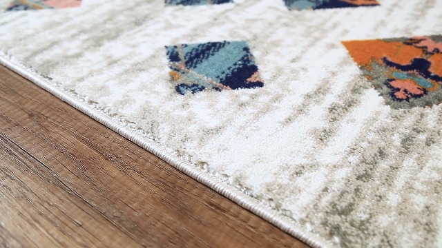 Tapete decorativo rectangular tribal 7'9" x 10'2" Abani miniatura 7