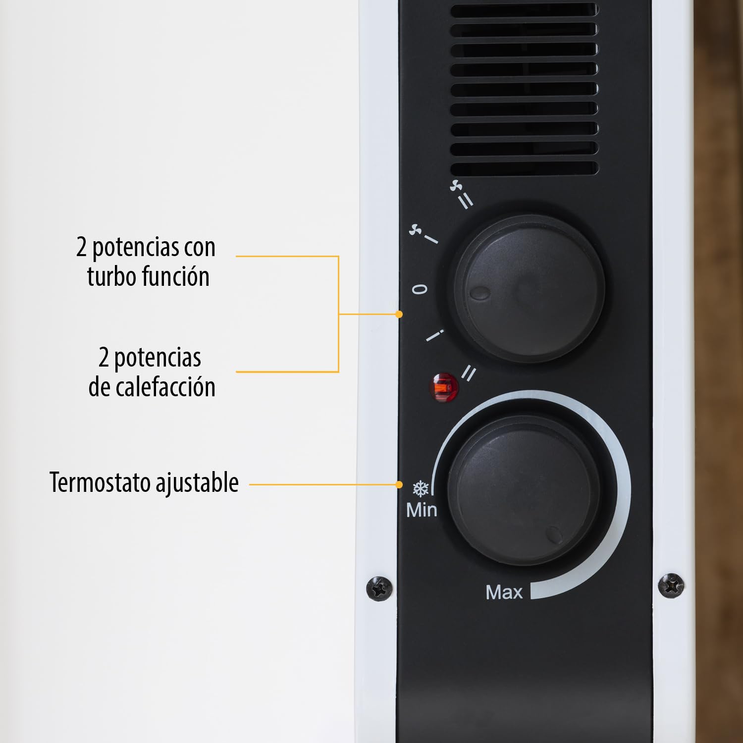 Tristar KA-5813 Radiador convector – 2000 W – Modo turbo, blanco