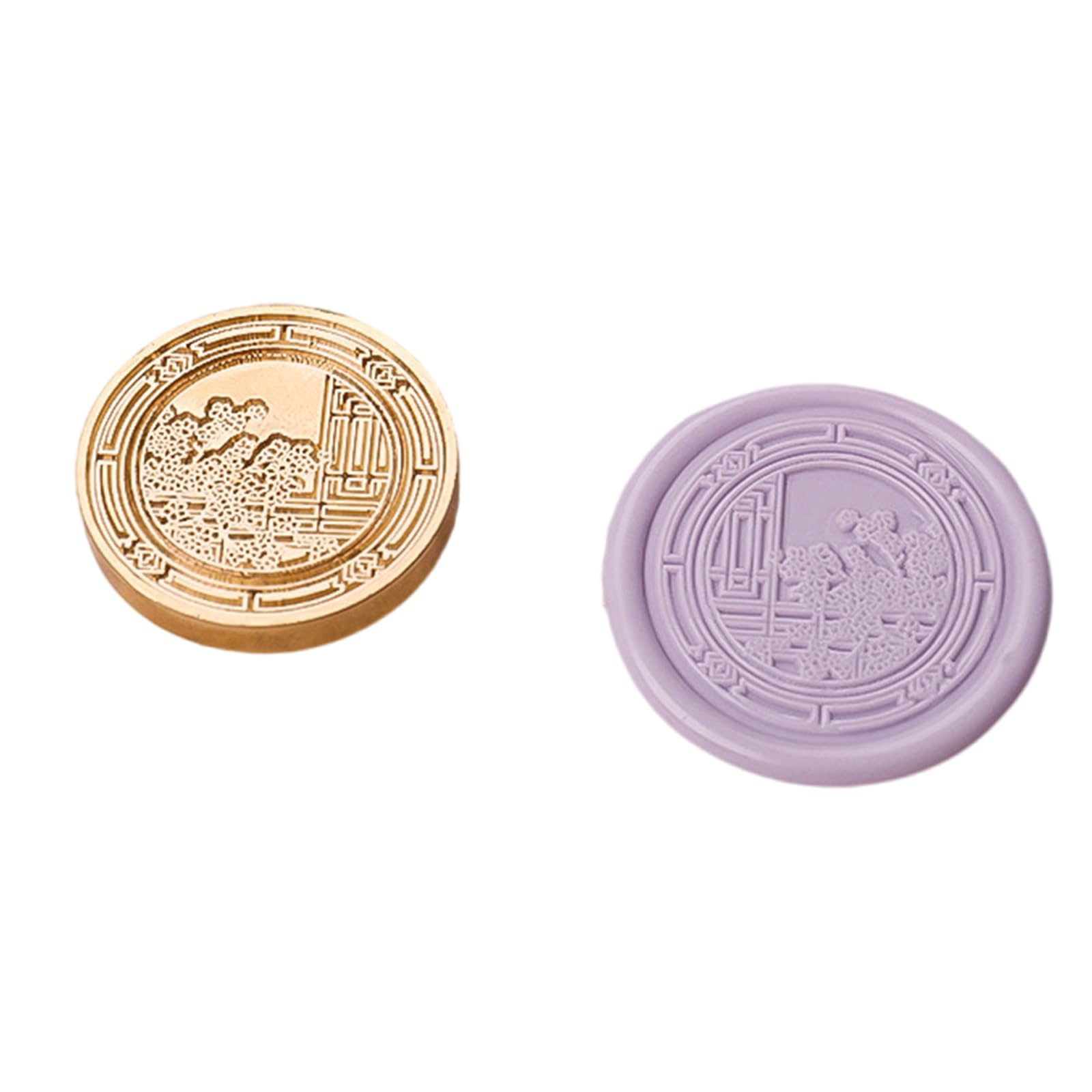YROHGKPN Antique Seal Stamp Head Embossed Metal Head for Letter Envelope Card Wedding Invitation Antique Sealing for Invitations