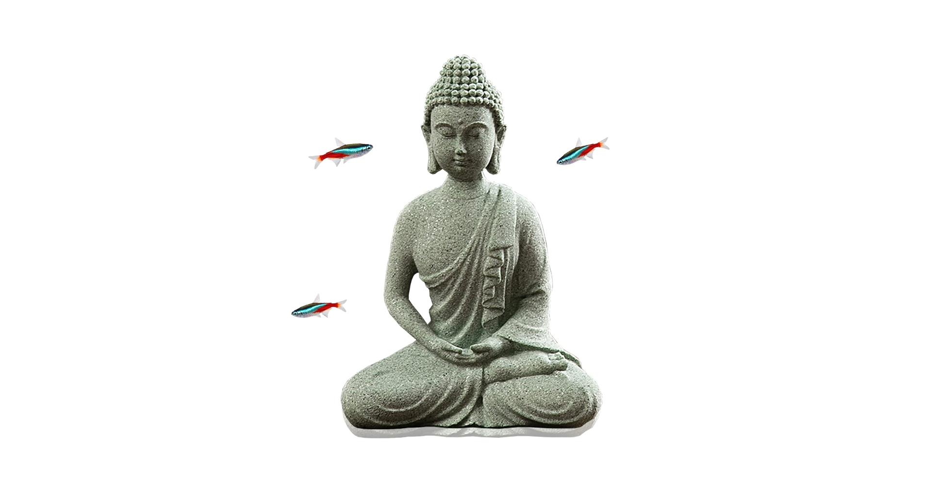 Amazon.com: livelyfish Fish Tank Buddha Statue Japanese