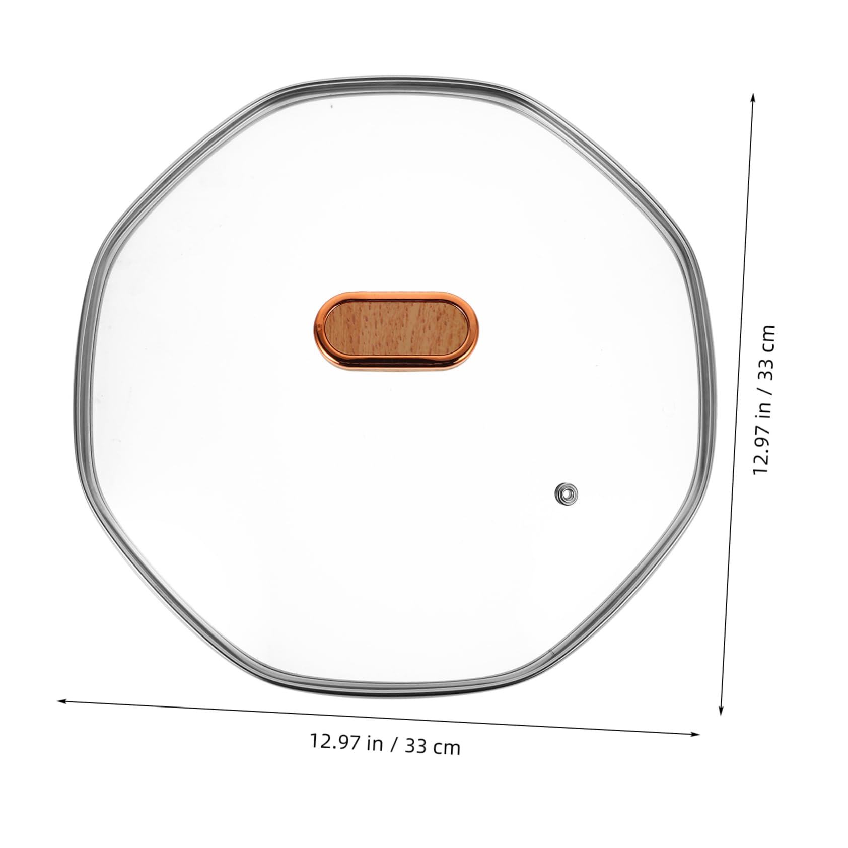 Coperchio in Vetro Temperato 32cm per Padelle Wok e Pentole