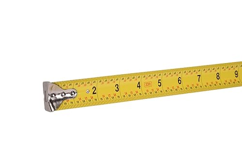 Miniatura 3 de Century Drill & Tool Cinta métrica azul grande de 33 pies, duradera y precisa con punta magnética para un uso fácil, perfecta para proyectos de