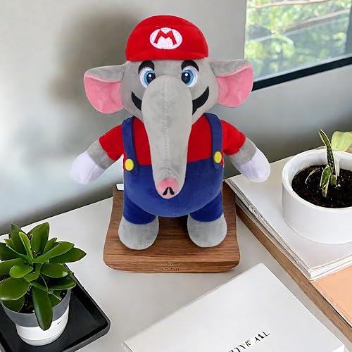 Miniatura 4 de Juguete de peluche de elefante de Super Brother 2024, lindo peluche relleno de animación, derivado de la animación de dibujos animados favorita de