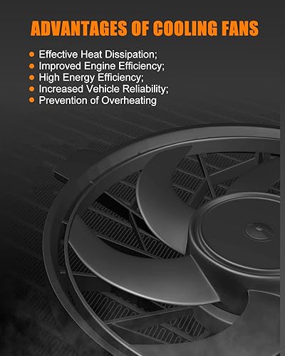 Miniatura 2 de Automotive Electric Cooling Fan 2011-2016 for Sienna 3.5L 2010-2015 for RX350 3.5L AZHZ 621-530 Driver Passenger Side/LH RH Universal Slim Fan Push