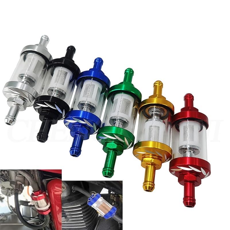 Filtre à carburant transparent 8mm haute efficacité pour essence de moto - 2