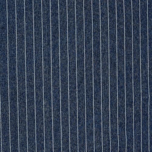 Tissu denim brut bleu foncé 1,8m x 180cm rayé polyester pour couture de vestes
