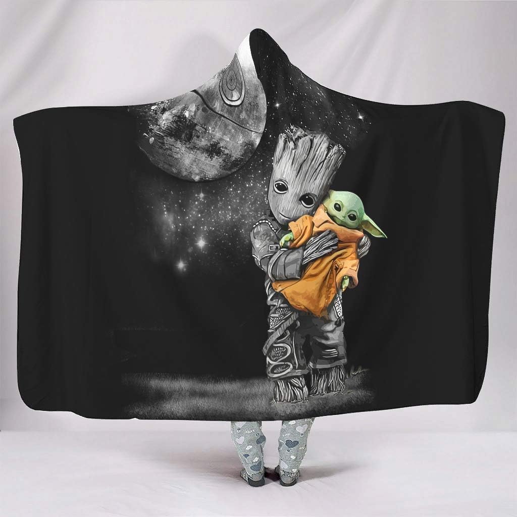 baby yoda hooded blanket