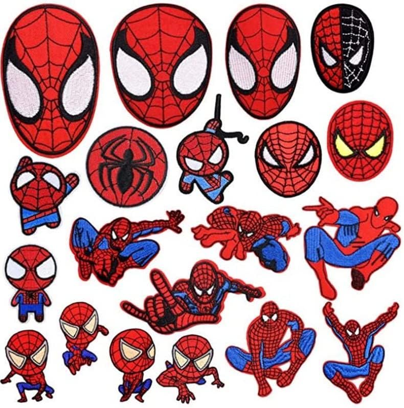 ワッペン 枚セット アイロン アップリケ マーベルコミック アメリカ映画 ｓ ｐ ｉ ｄ ｅ ｒ ｍａｎ スパイダーマン キャラクターワッペン パッチ Tシャツのジーンズ ジャケット バックパック 靴の装飾や修理に使用されます スパイダーアニメ漫画 推奨