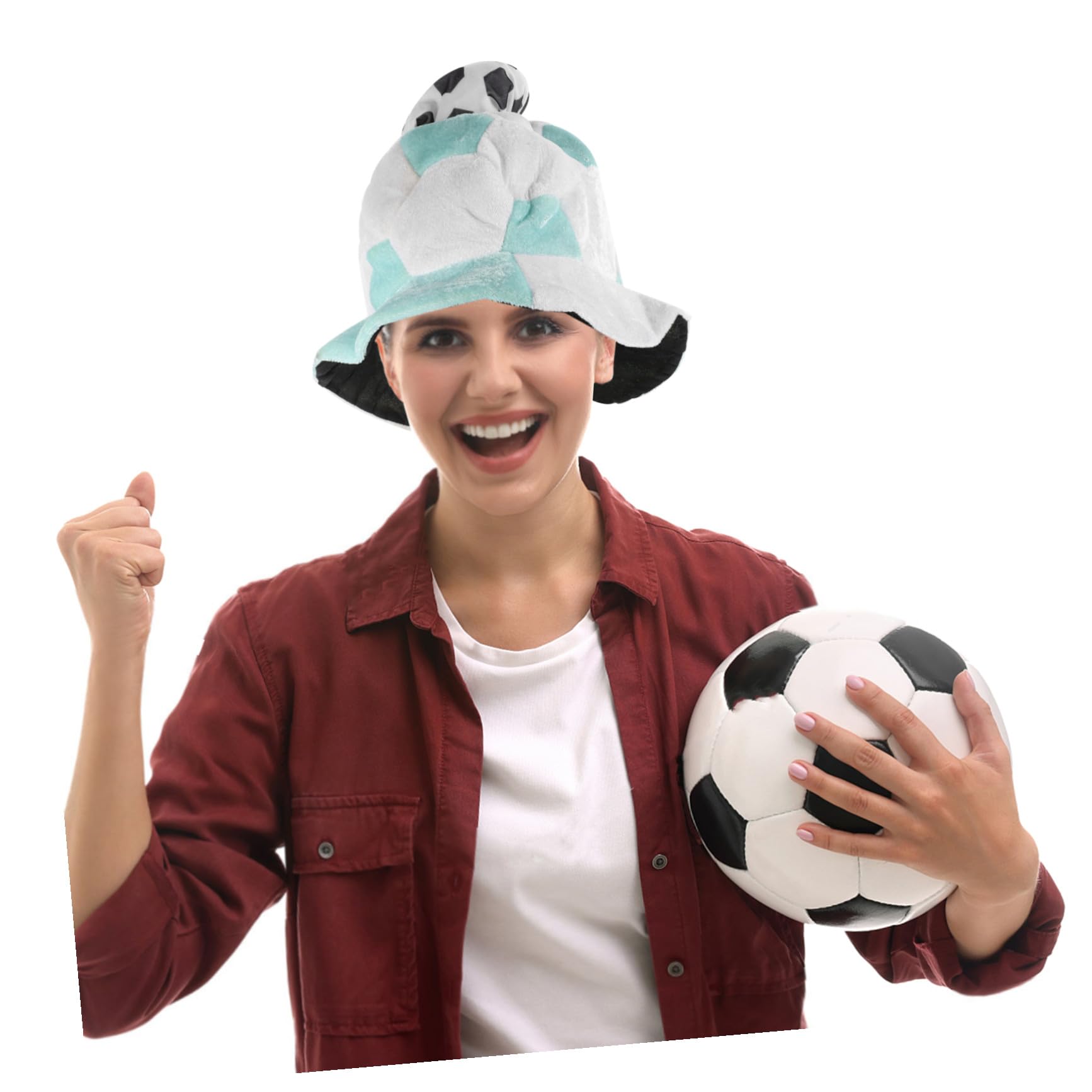 Toyvian Cappello da Tifoso Decorativo da Calcio 3 Pezzi Leggero da Competizione Sportiva per La Squadra dei di Calcio