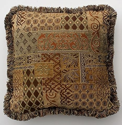 chenille throw pillows with fringe