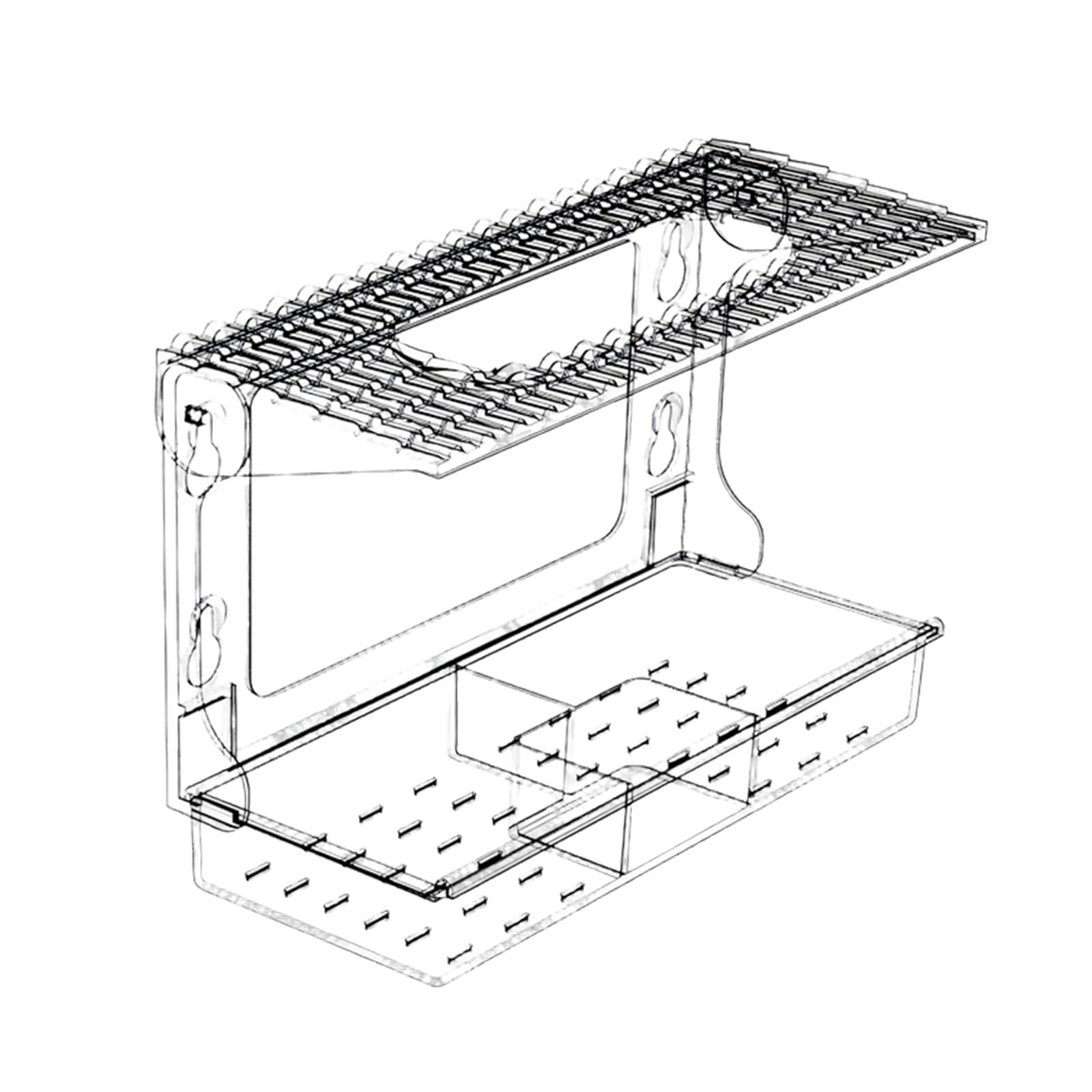 LUCKGONI Clear Window Mounted Bird Feeder With Suction Cups For Outdoor Bird Watching And Easy