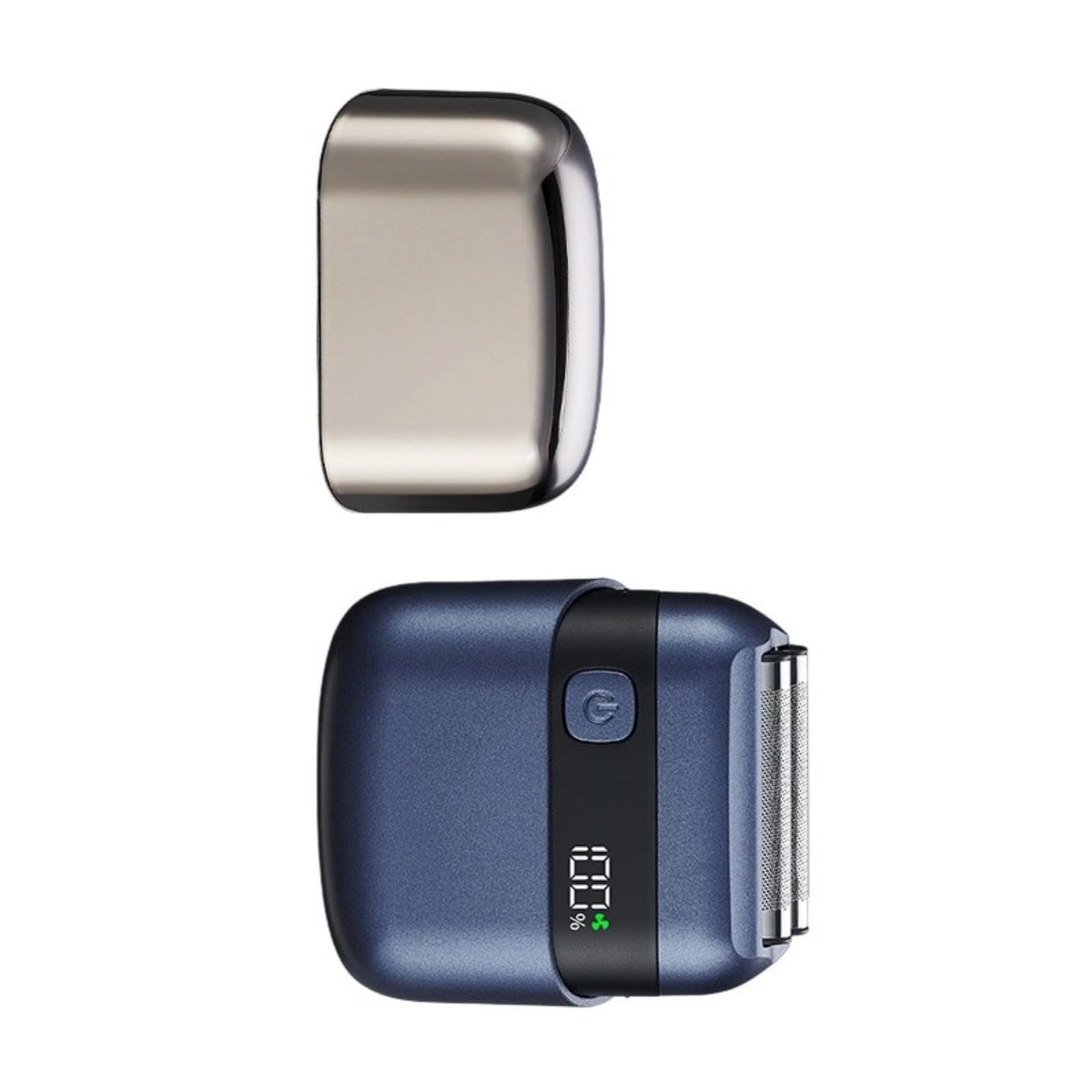 Piccolo rasoio elettrico per rasatura liscia con pannello LCD IPX7 resistente all'acqua e leggero per viaggi Rasoio rotante compatto con intelligente e lavabile