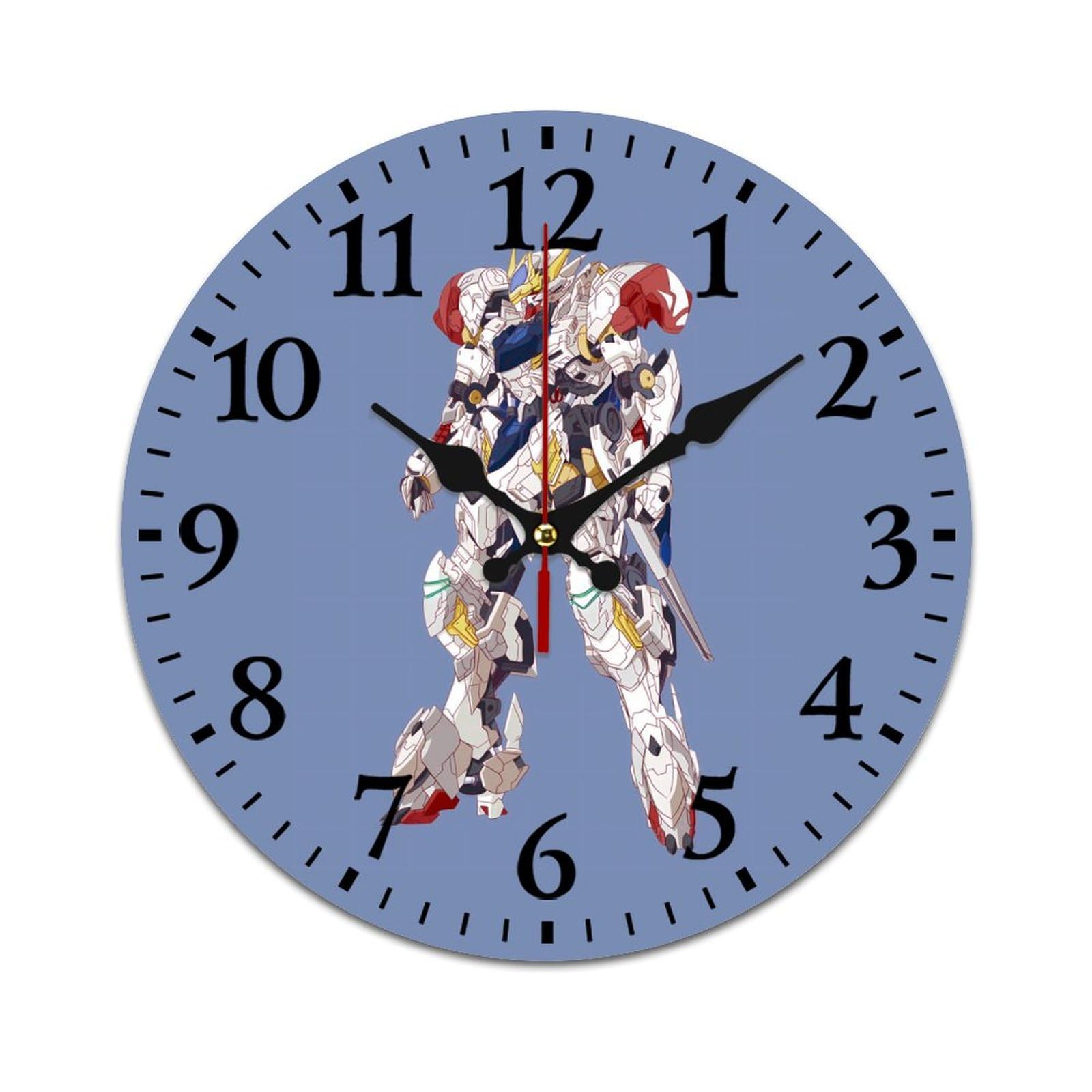 Amazon.co.jp: ガンダム 掛け時計 PVC壁掛け時計 静音 連続秒針 壁掛け