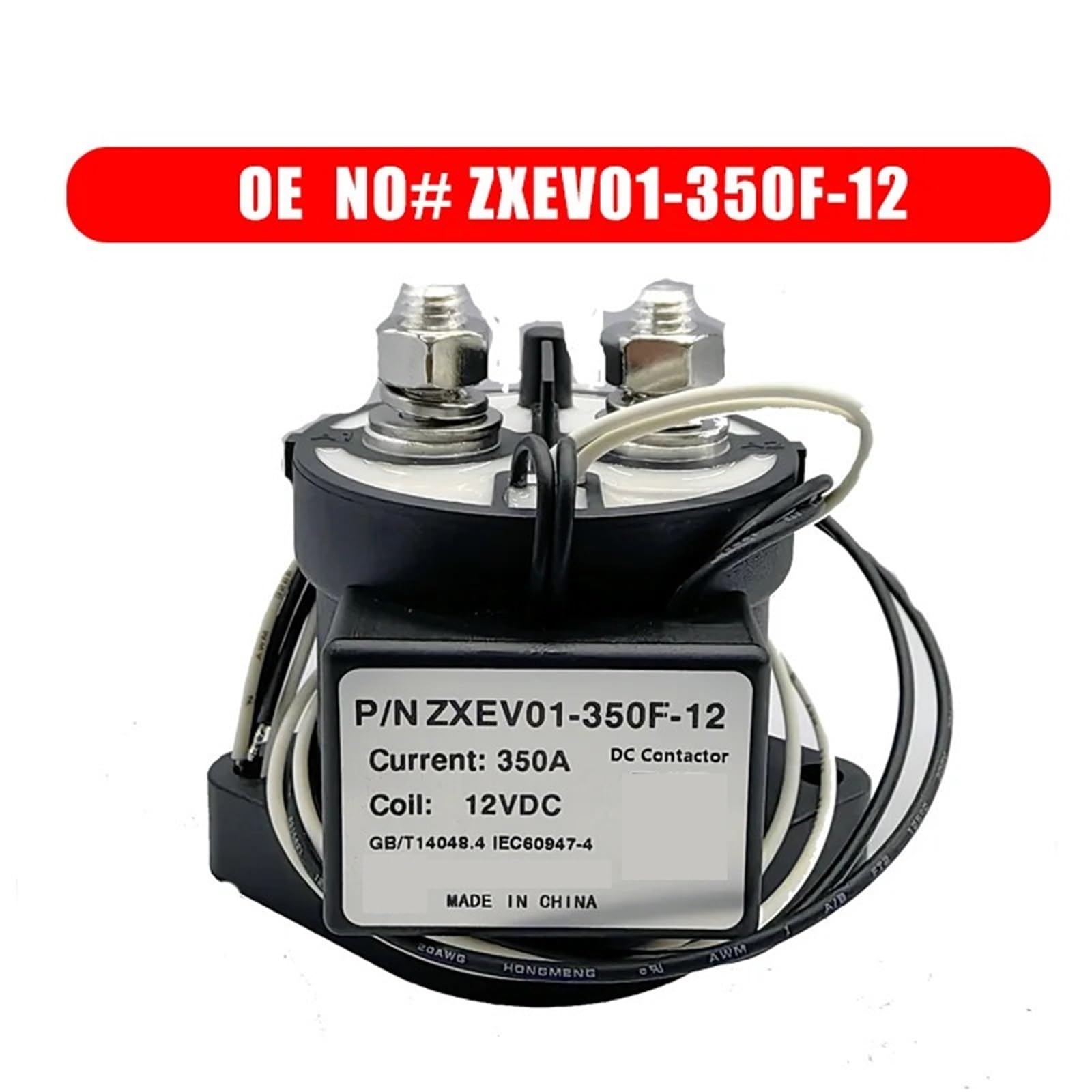 ZXEV01-350F-12 ZXEV01-350F-12 ZXEV01-350F-12 12VDC Contattore for veicoli ad alta tensione Relè CC 1 pz