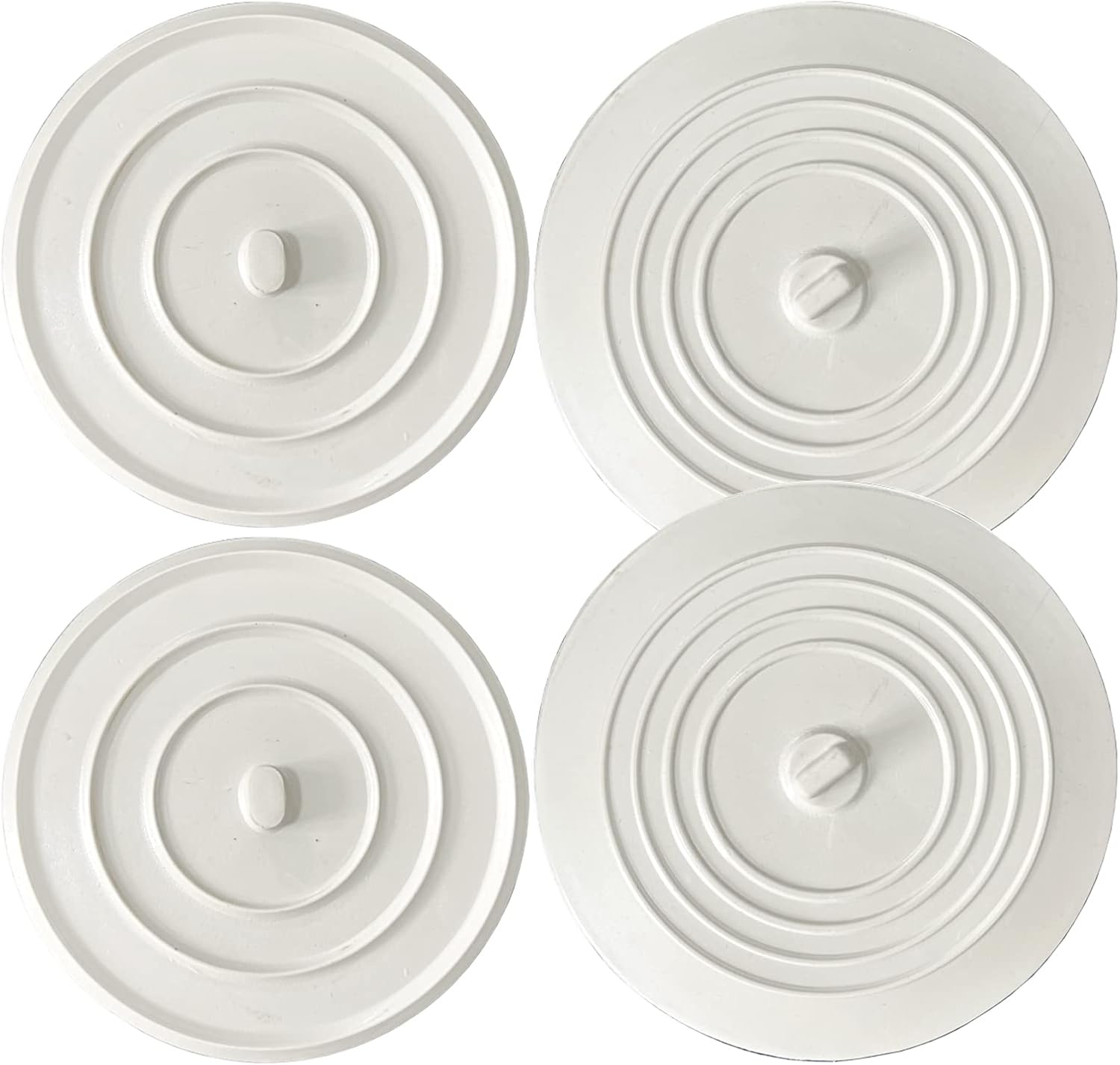 Bath Tub Stopper, 4 Pack Large Silicone Bathroom Sink