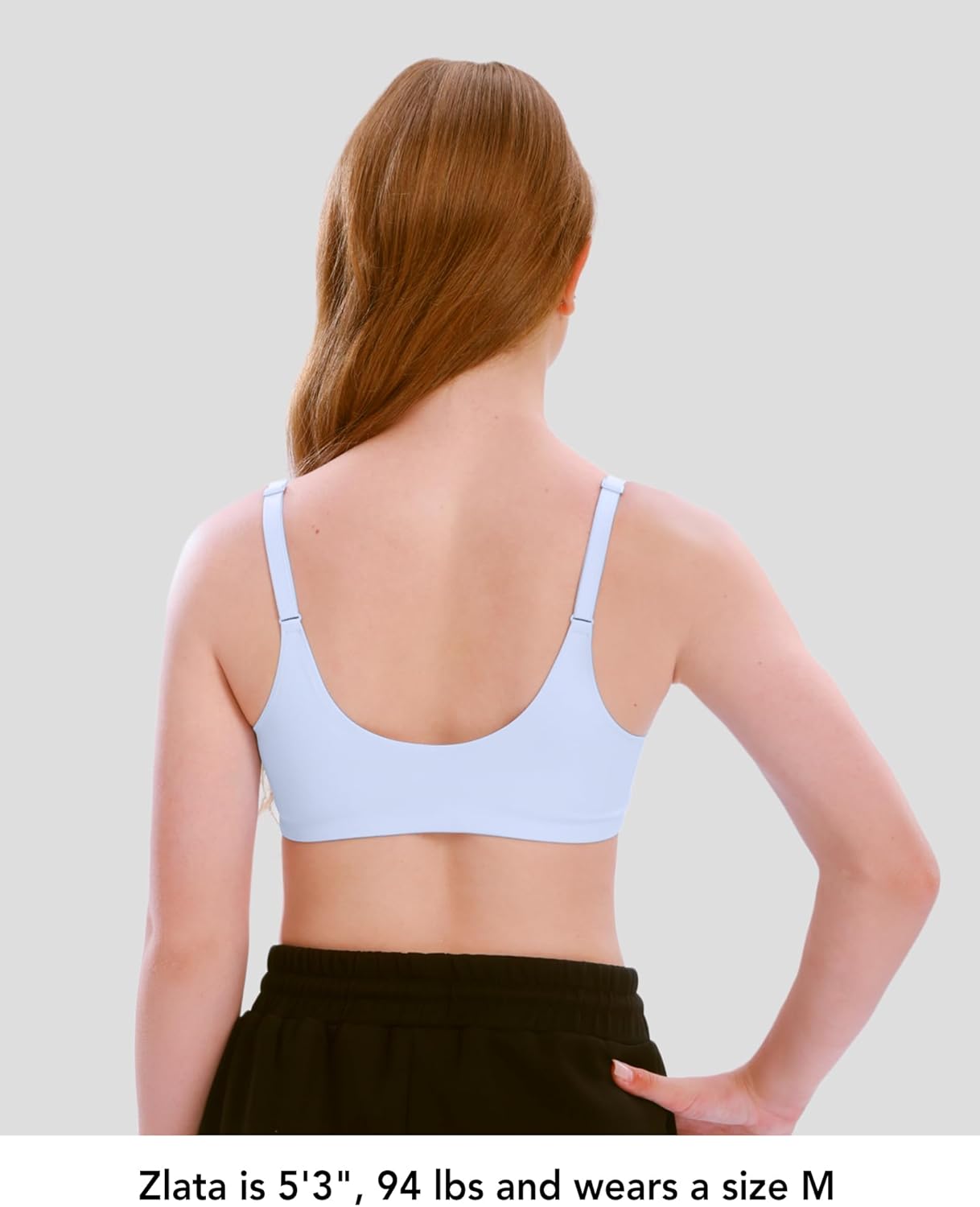 SALIA GIRL Soft Lightly Padded Teen Bras for Girls, Pull-On Wireless Training Bras for Teens Ages 10-14, Everyday Comfort - Image 4