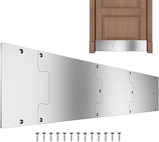 Trittplatten für Außentüren, Haustür-Trittplatte | Türschutzplatte aus Metall | Trittschutz aus Edelstahl für