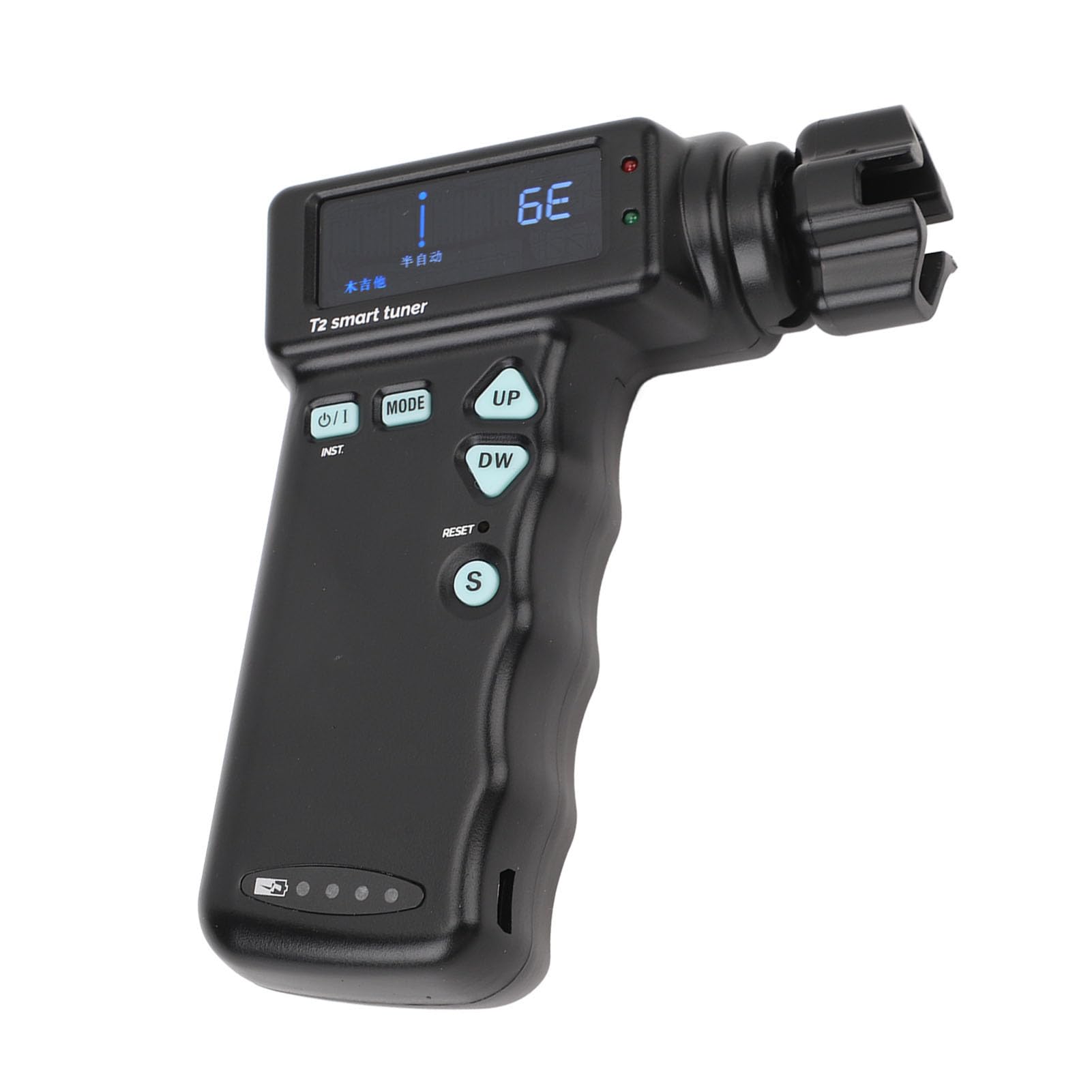 RiToEasysports Smartes Gitarren-Stimmgerät, mehrere Stimmmodi, Farb-LCD-Display, einfach zu bedienen, breite Anwendung, ABS-Material, für Gitarre, Ukulele, Instrumente mit 12 gleichen Temperamenten, 2