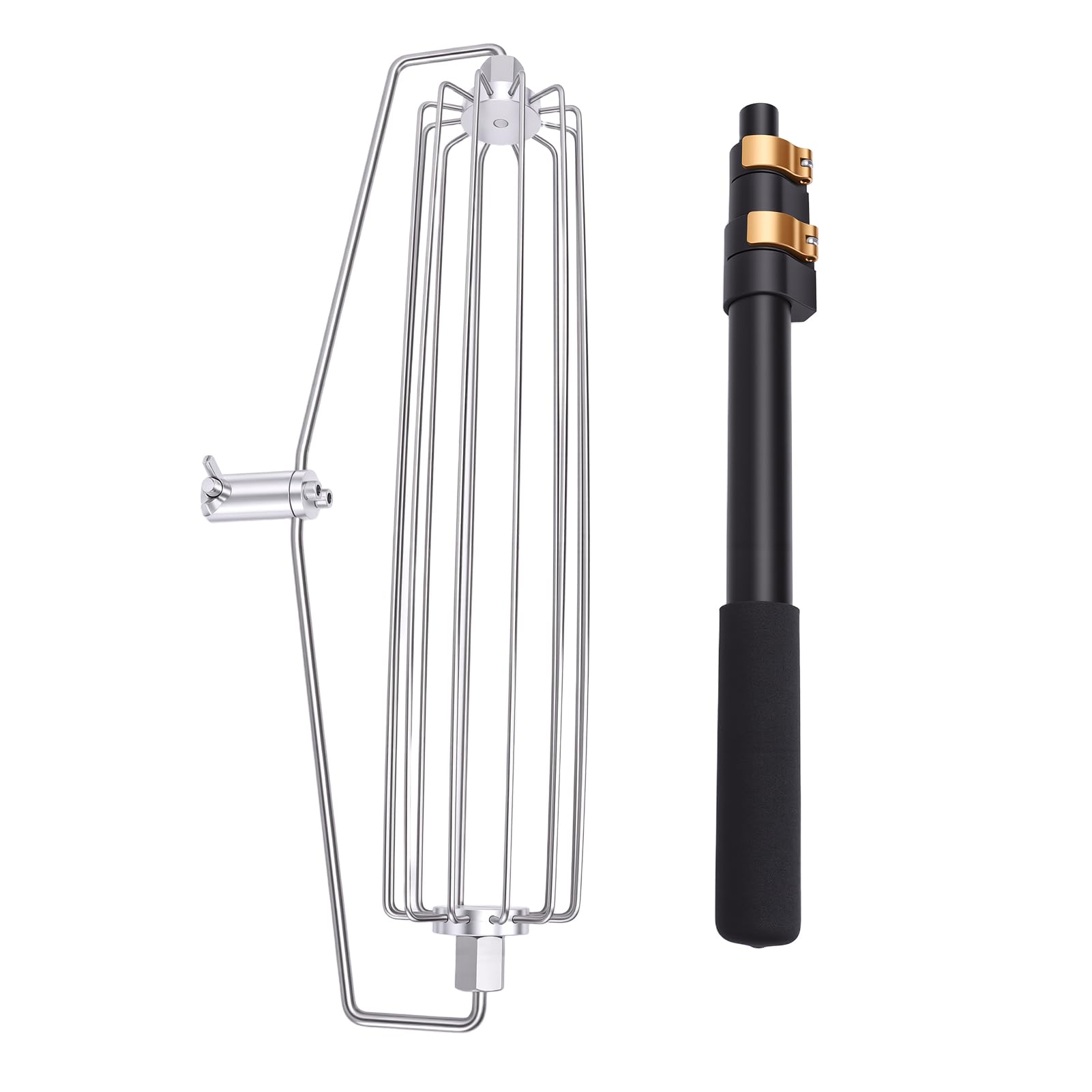 VBESTLIFE Rastrillo de Trampa de , Simulador de Búnker de Trampa de de Golf de Acero Inoxidable, Poste Ajustable, Rastrillo de Búnker para Pista de Salto de Altura y Campo de Golf de