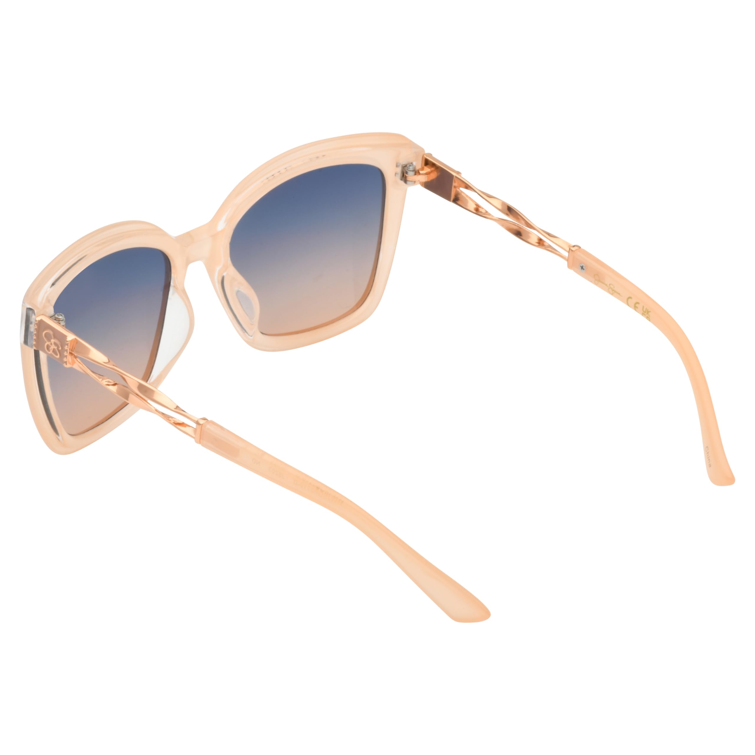 Jessica Simpson J6203 - Gafas de sol elegantes de ojo de gato con protección UV400. Regalos glamurosos para mujer, 55 mm