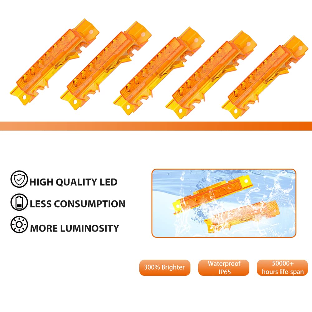 Amazon.com: ADIIL 5Pcs Cab Roof Marker Lights For Volvo 2004 VN