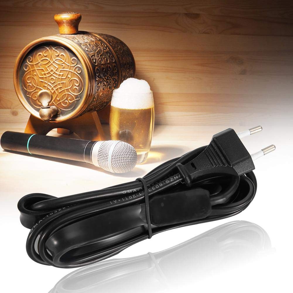 Delaman Cinghia di Riscaldamento, Fermaglio di Riscaldamento per Fermentazione in Casa di Cuscinetto per Cintura con Termometro Adesivo per Birra Spina UE 220V-250V