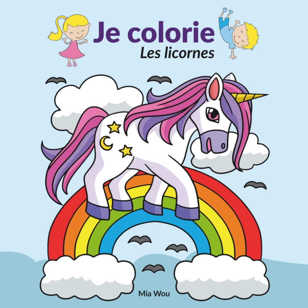 Je colorie: Les licornes