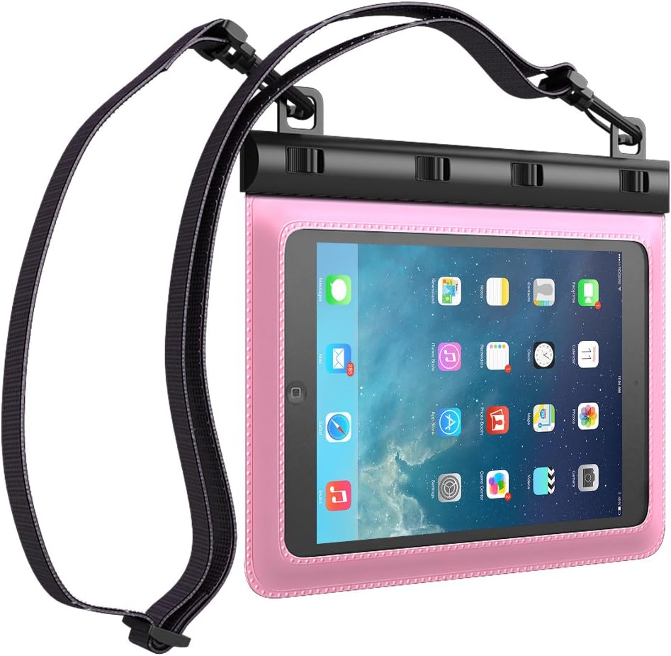 iPad Mini 3 Waterproof Case, Ultraproof Waterproof Pouch Case for iPad Mini / iPad Mini Retina / iPad Mini 3 [Pink] Ultrapouch Waterproof Bag Cover with Touch Responsive Front and Back Transparent Screen Protectors Windows [One Year Warranty] Fits Any Version of Apple iPad Mini / iPad Mini Retina Display / iPad Mini 2 / iPad Mini 3 (A.K.A IPX8 Certified Premium Protective Smartphone Life Waterproof Pouch / Credit Card Waterproof Bag / iPad Mini Case / iPad Mini Retina Cases / iPad Mini 3 Case)