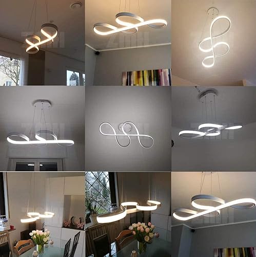 Plafoniera LED Arcadia - 90W, 7000LM, Dimmerabile, Telecomando E App, Per Soffitto, 85 Cm - Foto 4